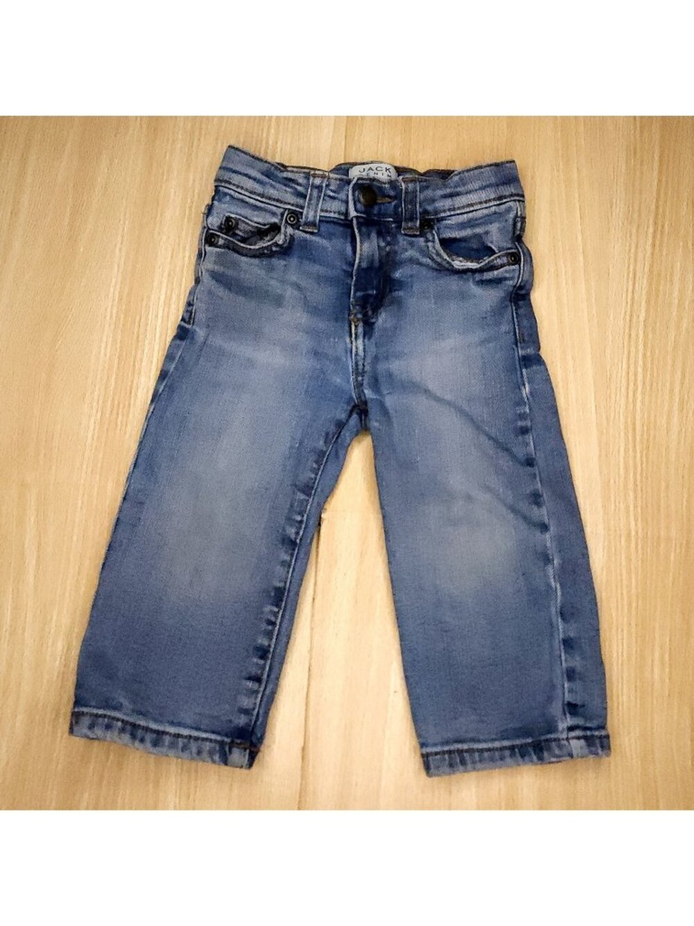 Janie & Jack Denim Toddler Boys Light Wash Straight Leg Jeans 18-24 Months